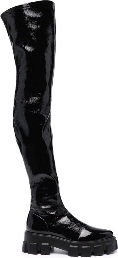 shop prada boots|prada thigh high boots.